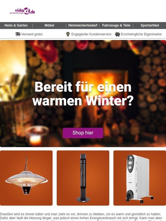 Haben Sie es warm und gemütlich ohne dafür viel auszugeben