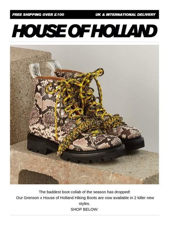 house of holland hiking boots