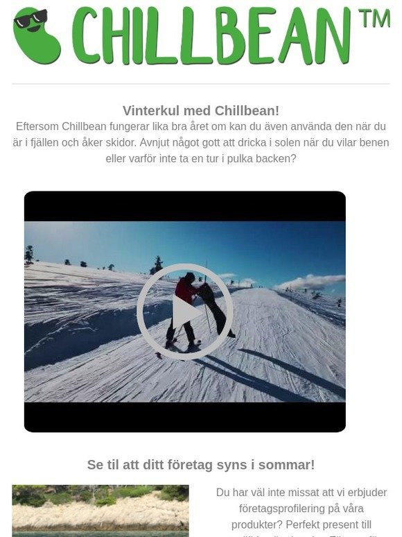 Vintern blir roligare med Chillbean!