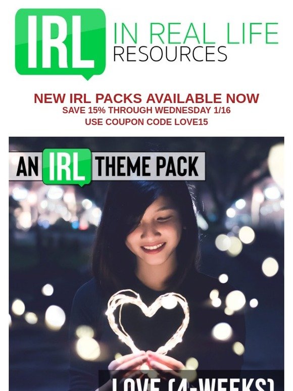 New IRL Theme Pack On Love - Save 15% 48 Hours Only