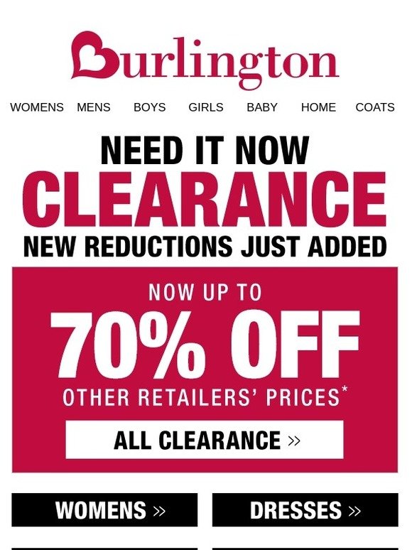 burlington dresses clearance
