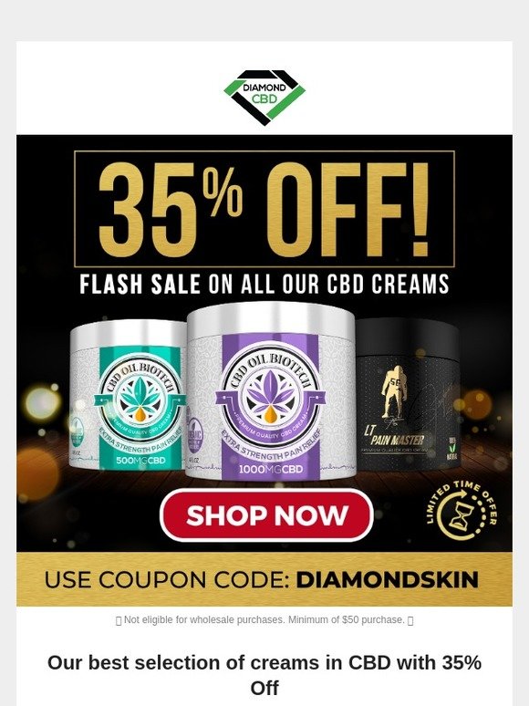 Diamond Cbd Us 👉🏼Take 35 off right now in all our CBD Creams for a