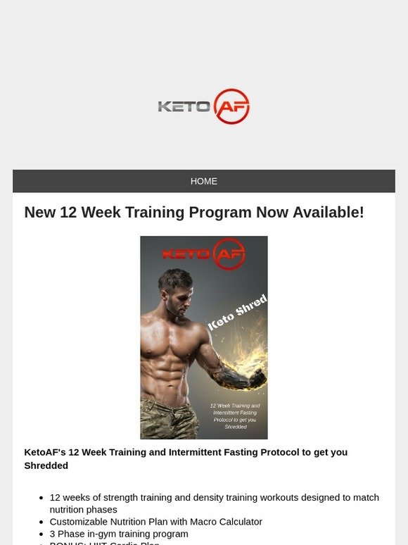 Brand new 12 week shredding program is live!