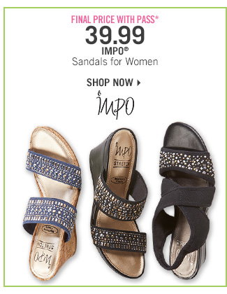 Shop 39.99 Impo Sandals - Final Price With Pass*