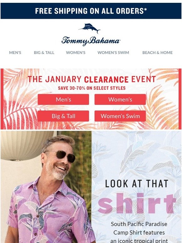 Tommy Bahama: Look Your Best in Our New Best Print | Milled