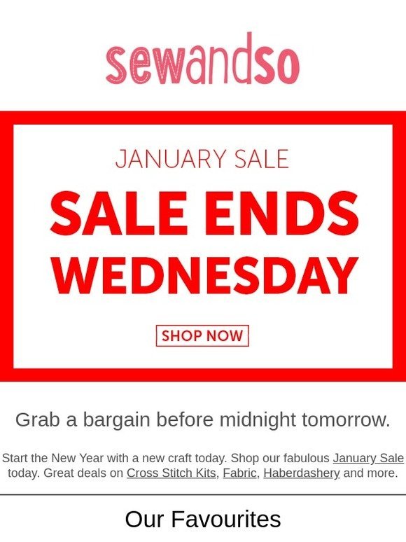Don’t Miss out on our January Sale