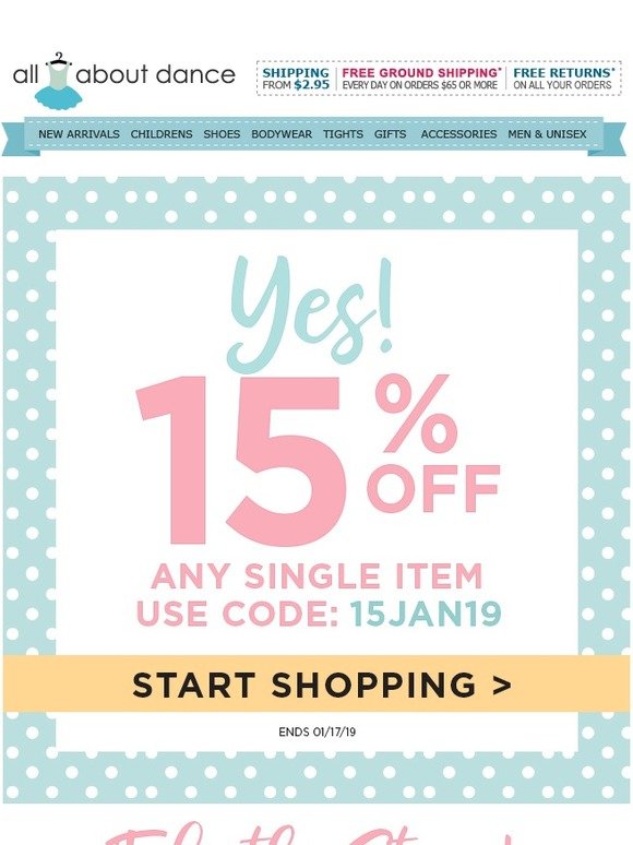 Extra 15% Off Any Item. You Choose!