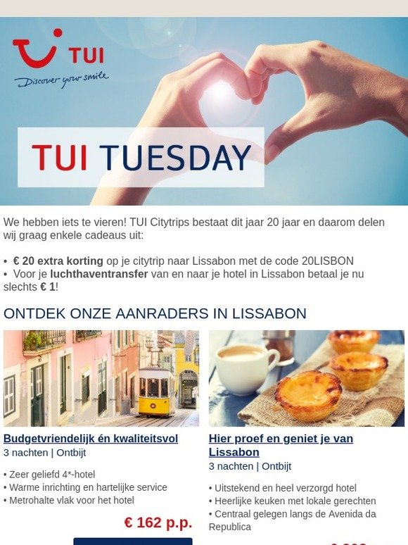 Nu met EXTRA korting naar de zon in Lissabon