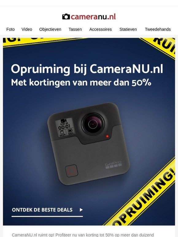 Opruiming bij CameraNU.nl!