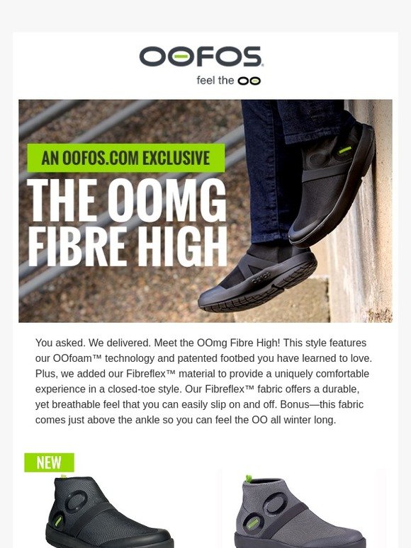 OOFOS: The OOmg Fibre High—now in Men's. | Milled