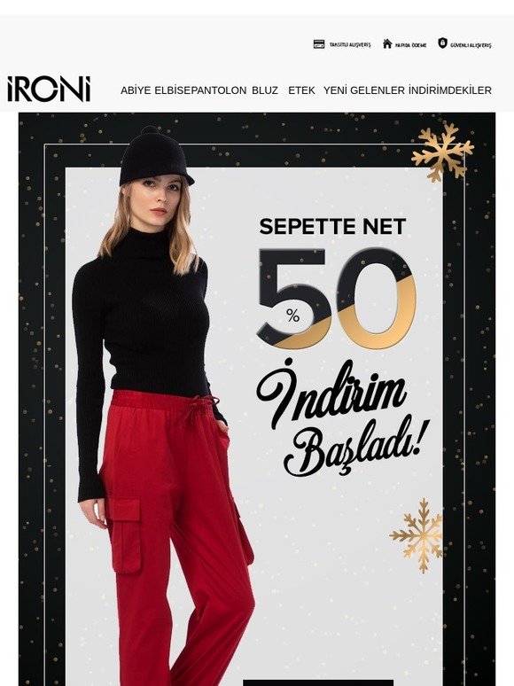 Sepette Net %50 İndirim Başladı