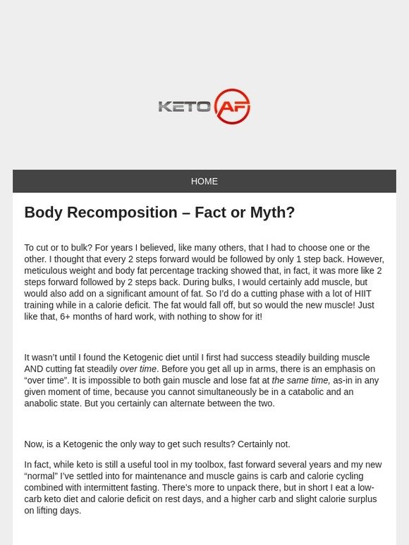 Body Recomposition – Fact or Myth?