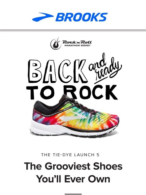 brooks launch 5 women's tie dye