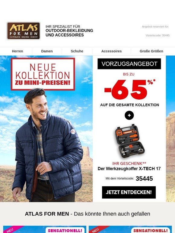 Atlas for Men: Neue Kollektion + tolles Geschenk gratis dazu ! | Milled