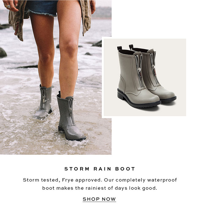 frye storm zip rain bootie