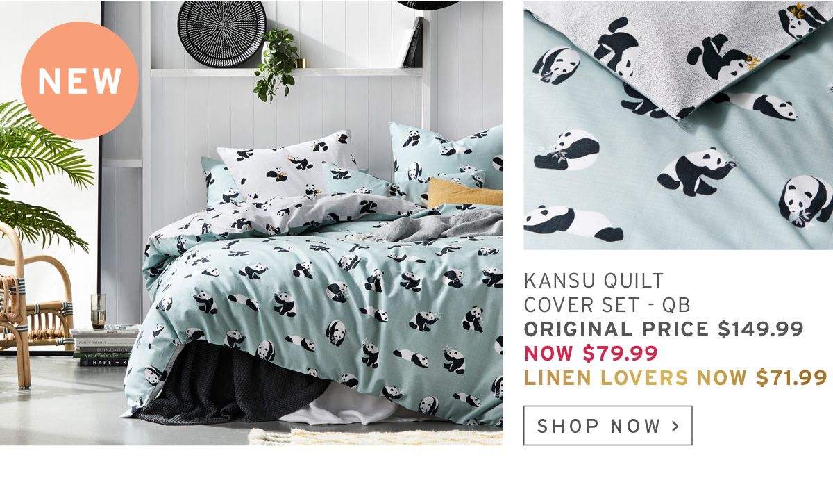 panda quilt cover adairs