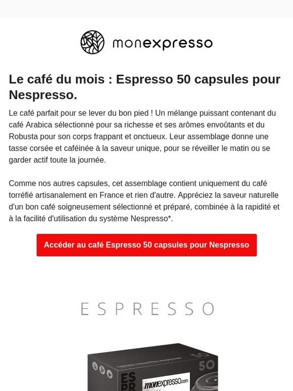 ☕ [ARRÊTEZ TOUT] Découvrez notre Café du mois : Espresso