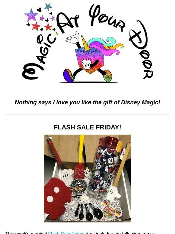 Flash Sale Friday: Mickey Kitchenware Set