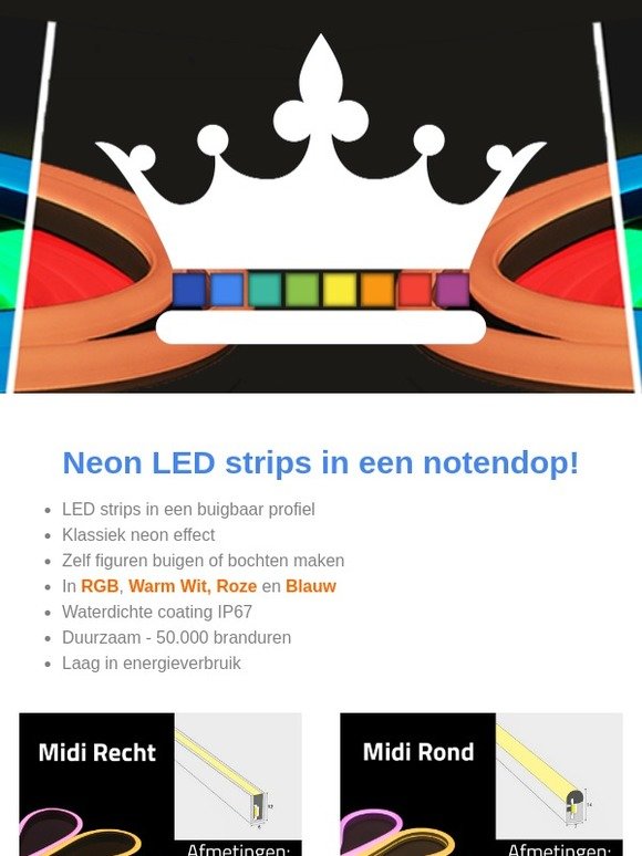 Flexibele Neon LED strips