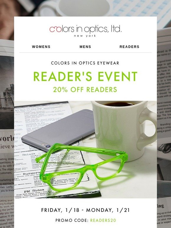 Colors in Optics Colors in Optics Reader's Event Milled