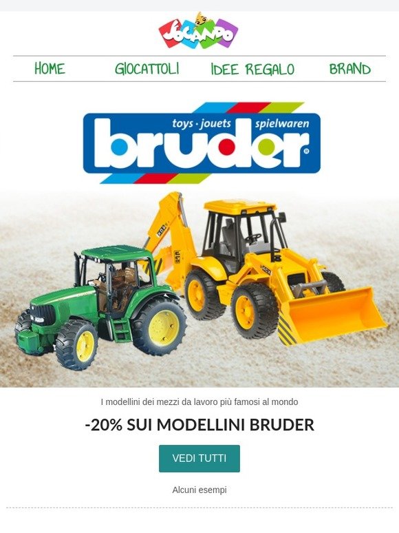 🚜 Sconto - 20% sui Giochi Bruder 🏷