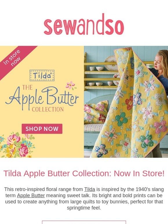 Tilda Apple Butter has arrived!
