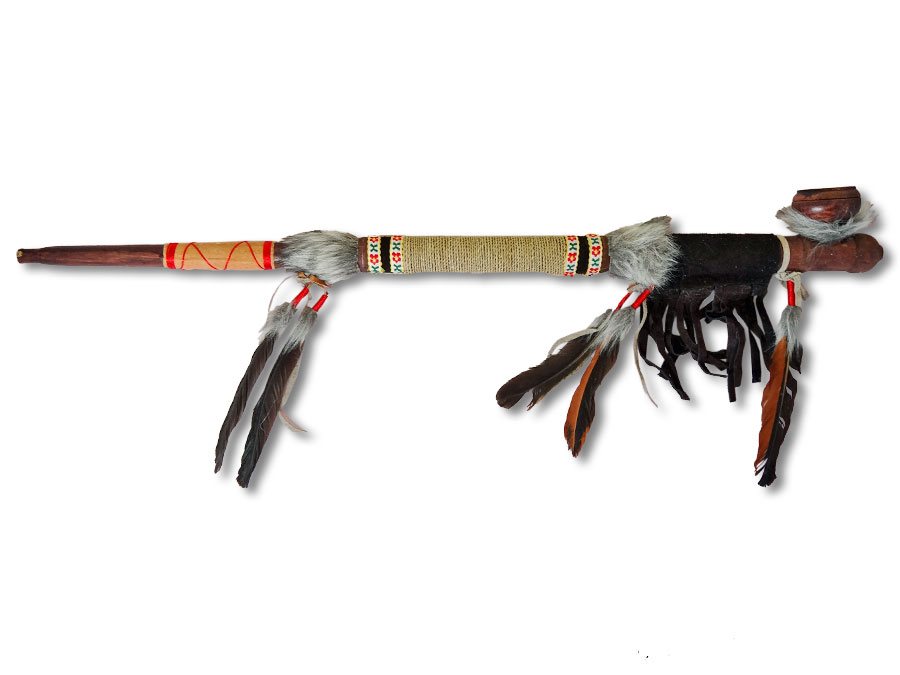Indianer Friedenspfeife/Kalumet 70cm