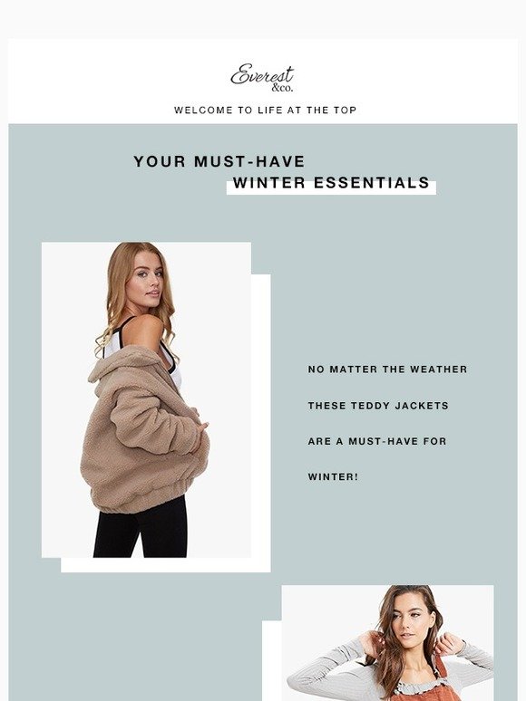 MUST-HAVES FOR WINTER ❄️
