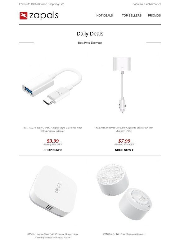 Xiaomi Deals Drop Down to $3.99 Shipped - Xiaomi Type C USB 3.0 Adapter; Car Charger Splitter; Micro SD Card and More