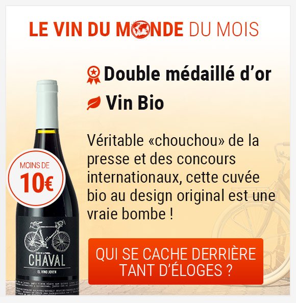 Le Vin du Monde du mois : double médaillé d'or bio à moins de 10€