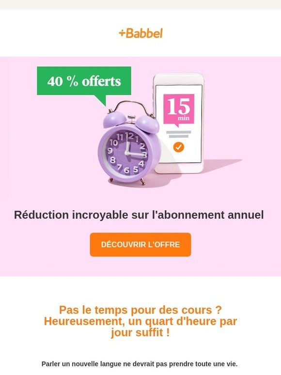 15 min/jour pour parler votre nouvelle langue, c'est possible ?