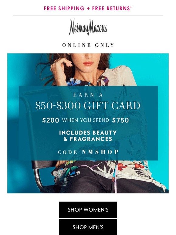 Neiman Marcus: Earn a $50+ gift card (includes beauty!) | Milled