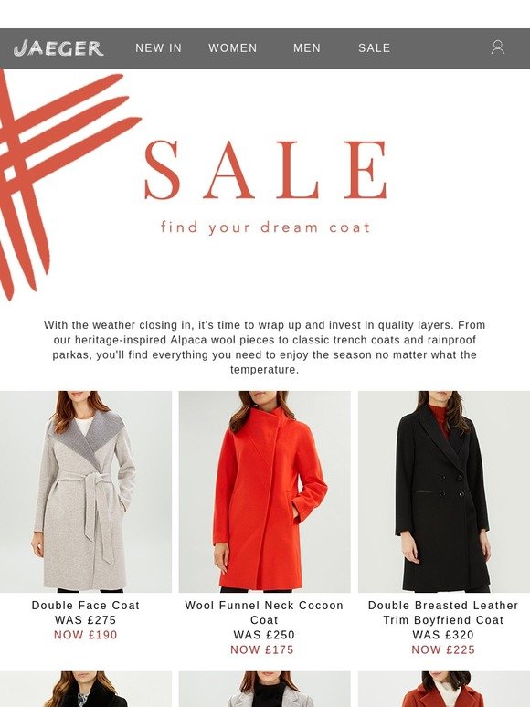 jaeger winter coats sale