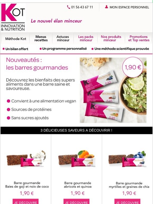 Nouveautés : les barres vegan !
