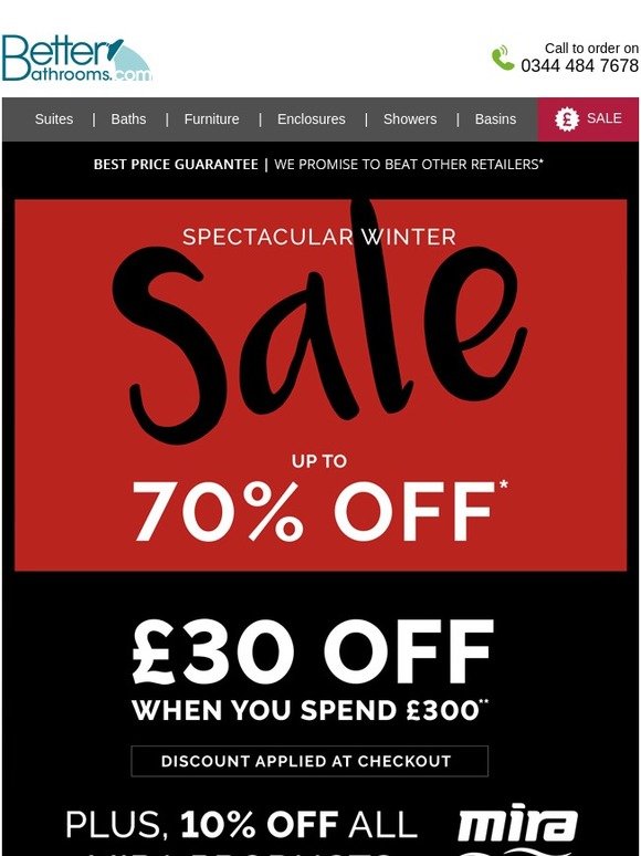 ENDS MIDNIGHT - 10% Off All Mira Plus, £30 Off When You Spend & Save