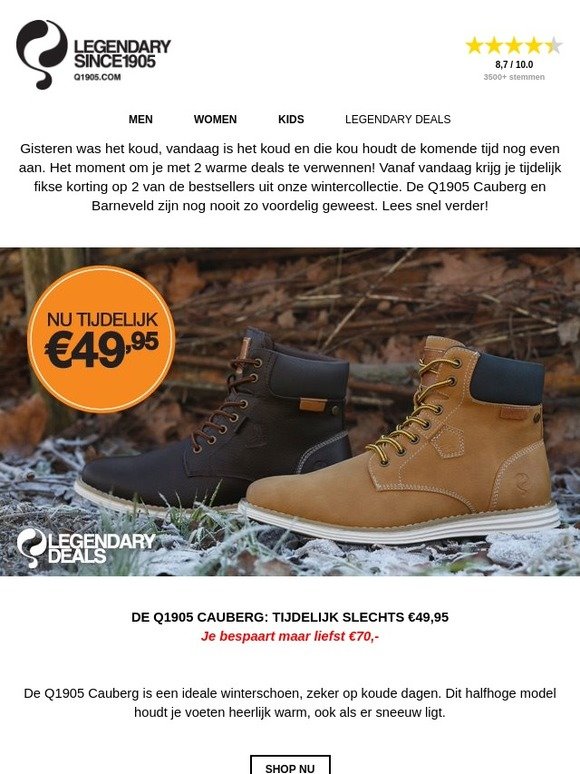 Ben jij klaar voor de kou?