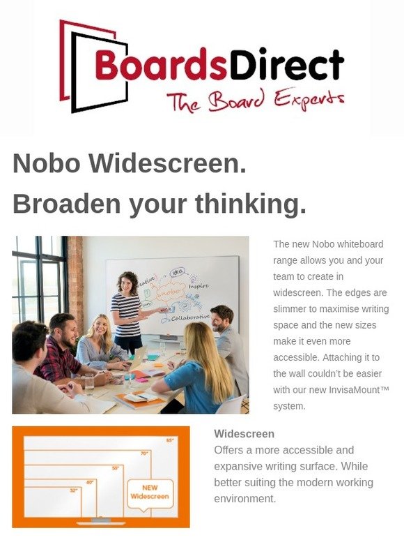 Introducing Nobo Widescreen Whiteboards