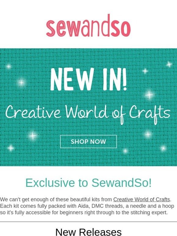 New in! Creative World of Crafts Kits
