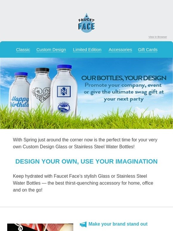 It's Time to Create A Custom Design Bottle!