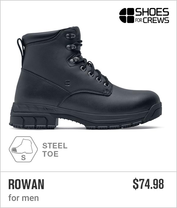Shoes For Crews DeWalt SFC Explorer Black Steel Toe Non-Slip Work Boots