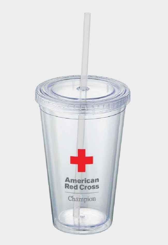 Red Cross tumbler