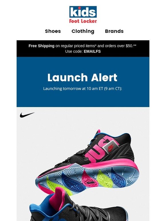 kids foot locker kyries