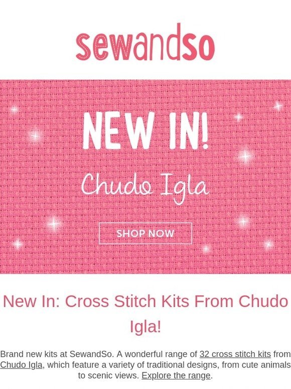 New In Cross Stitch Kits From Chudo Igla!