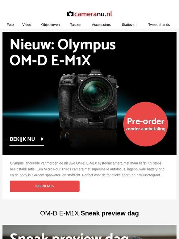 Ontdek de nieuwe Olympus OM-D E-M1X!