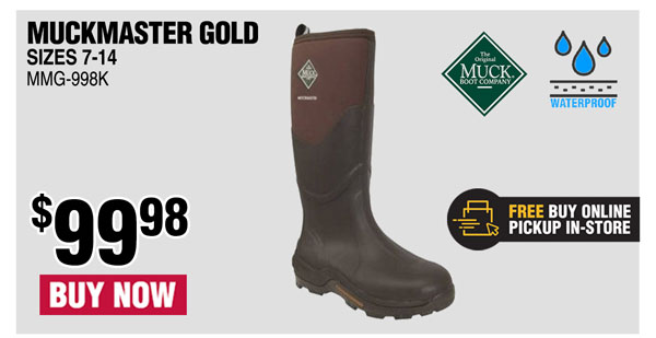 muck boots muckmaster gold