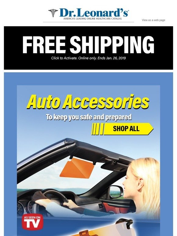 Dr. Leonard's Free Shipping on Auto Accessories Milled