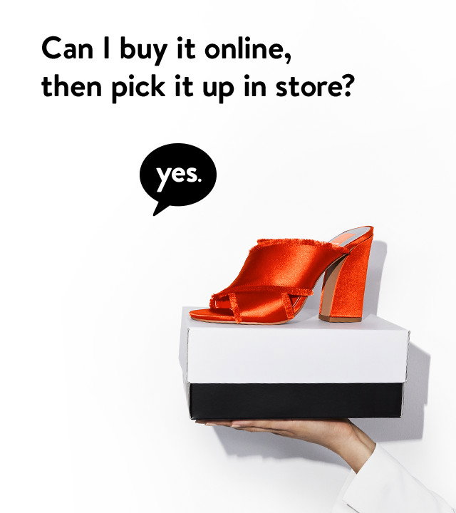 Can I buy it online, then pick it up in store? Yes.