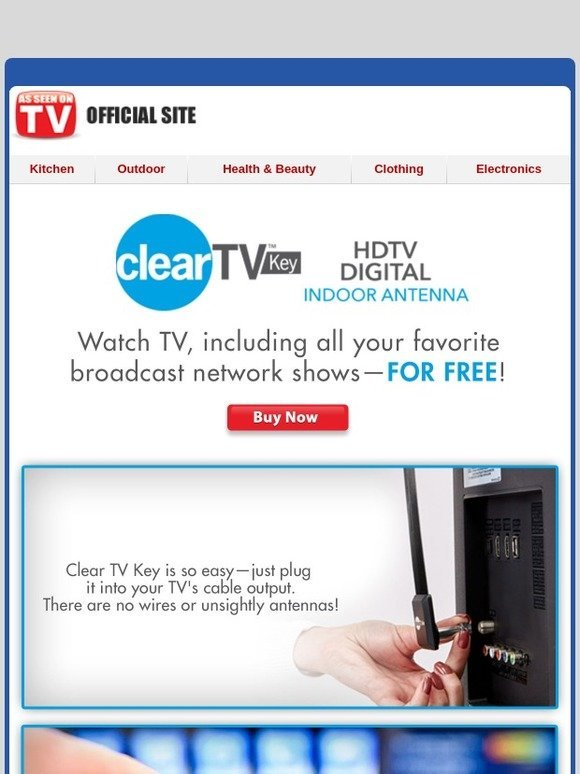Clear TV Key Digital HDTV Digital Indoor Antenna Is Here! 📺