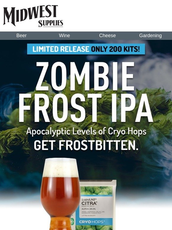 Midwest Supplies Wine Making & Homebrew Supplies Zombie Frost IPA ️