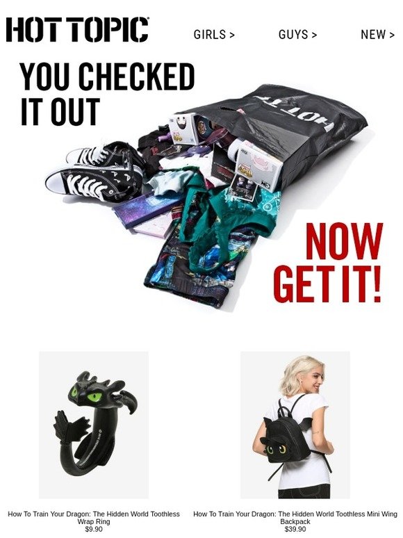 hot topic toothless backpack